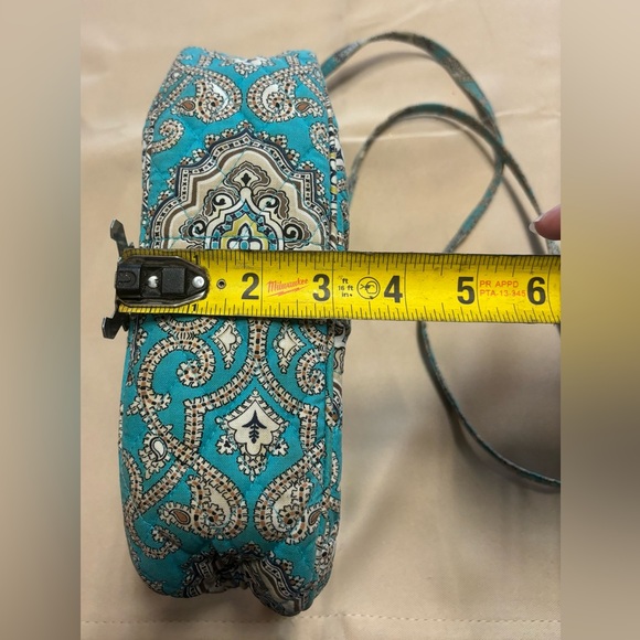 Vera Bradley‎ Frannie Turquoise Crossbody Bag with Paisley Design - Picture 5 of 16